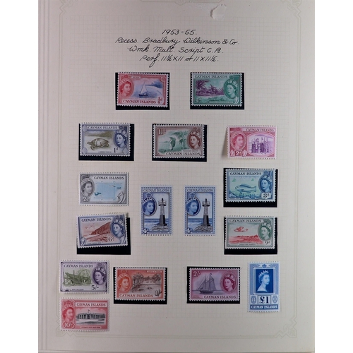 577 - CAYMAN IS. 1900 - 1970 FINE MINT COLLECTION on well-filled album pages, comprehensive (500+ stamps) ... 