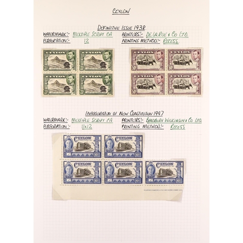 584 - CEYLON 1863 - 1999 MINT COLLECTION in album, comprehensive. Cat £2000+ (many 100's) Lot 584 (A) [c]