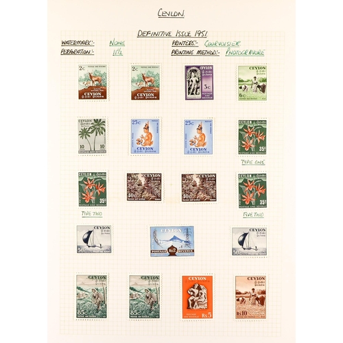 584 - CEYLON 1863 - 1999 MINT COLLECTION in album, comprehensive. Cat £2000+ (many 100's) Lot 584 (A) [c]