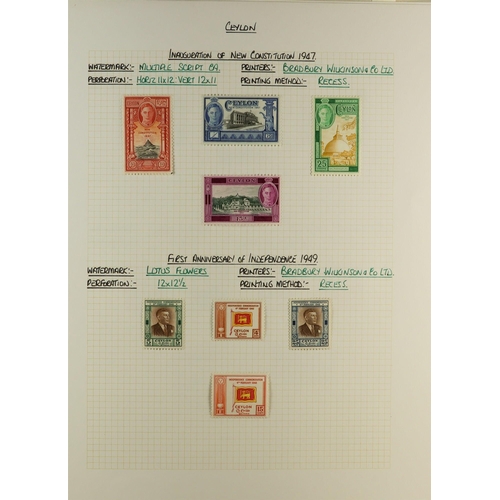 584 - CEYLON 1863 - 1999 MINT COLLECTION in album, comprehensive. Cat £2000+ (many 100's) Lot 584 (A) [c]