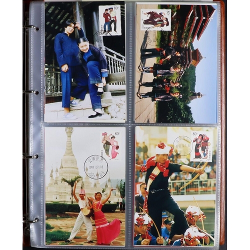 600 - CHINA 1990's-2000's COLLECTION in seven albums, includes never hinged mint stamps & mini-sheets, spe... 