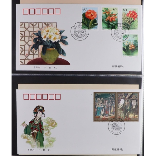 600 - CHINA 1990's-2000's COLLECTION in seven albums, includes never hinged mint stamps & mini-sheets, spe... 