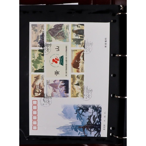 600 - CHINA 1990's-2000's COLLECTION in seven albums, includes never hinged mint stamps & mini-sheets, spe... 