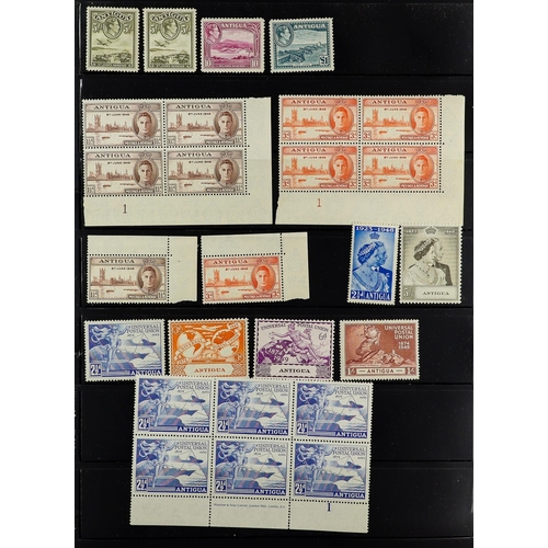 61 - COMMONWEALTH 1860-1957 MINT COLLECTION on stock pages, includes Antigua 1876 1d, 1884-87 1s, 1932 Te... 