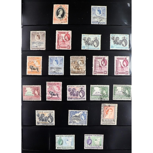 65 - COMMONWEALTH 1859-1965 USED COLLECTION on stock pages, includes Antigua 1863-67 6d wmk upright, 1876... 