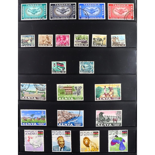 65 - COMMONWEALTH 1859-1965 USED COLLECTION on stock pages, includes Antigua 1863-67 6d wmk upright, 1876... 