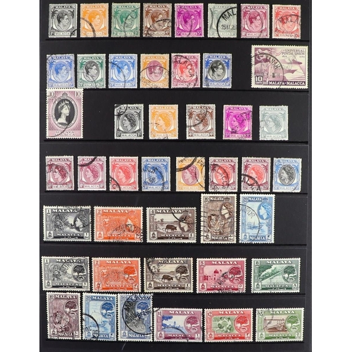 65 - COMMONWEALTH 1859-1965 USED COLLECTION on stock pages, includes Antigua 1863-67 6d wmk upright, 1876... 