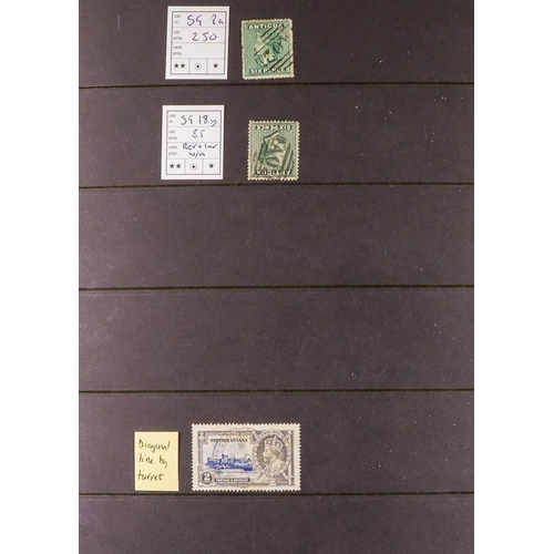 65 - COMMONWEALTH 1859-1965 USED COLLECTION on stock pages, includes Antigua 1863-67 6d wmk upright, 1876... 