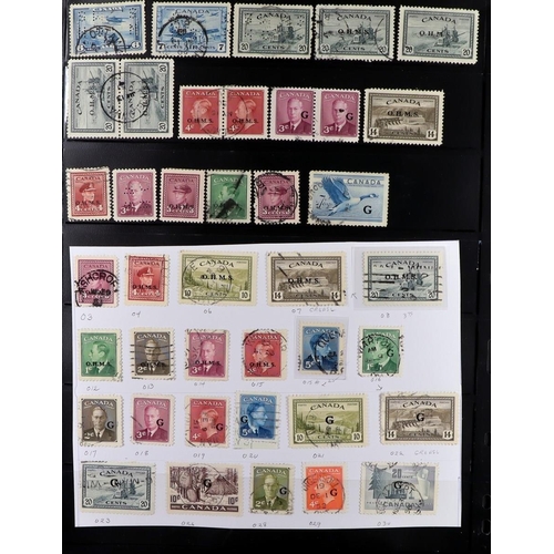 65 - COMMONWEALTH 1859-1965 USED COLLECTION on stock pages, includes Antigua 1863-67 6d wmk upright, 1876... 