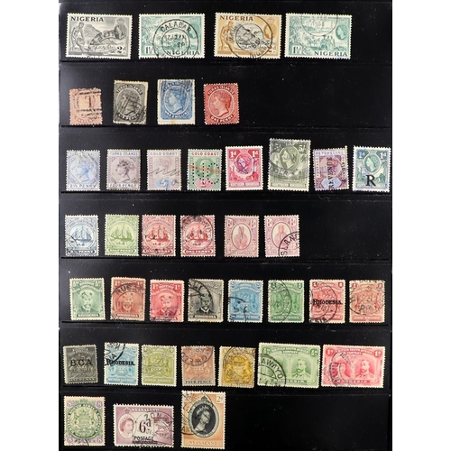 65 - COMMONWEALTH 1859-1965 USED COLLECTION on stock pages, includes Antigua 1863-67 6d wmk upright, 1876... 