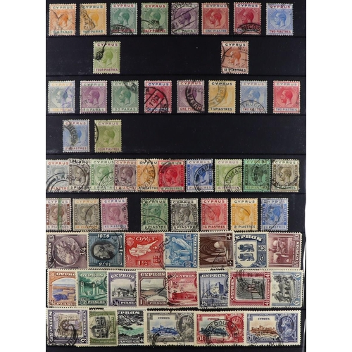 65 - COMMONWEALTH 1859-1965 USED COLLECTION on stock pages, includes Antigua 1863-67 6d wmk upright, 1876... 