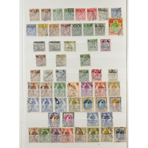 68 - COMMONWEALTH box with terrific all mint or all used collections on white stock book pages, Bahrain, ... 