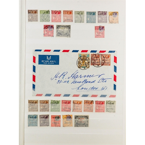 68 - COMMONWEALTH box with terrific all mint or all used collections on white stock book pages, Bahrain, ... 