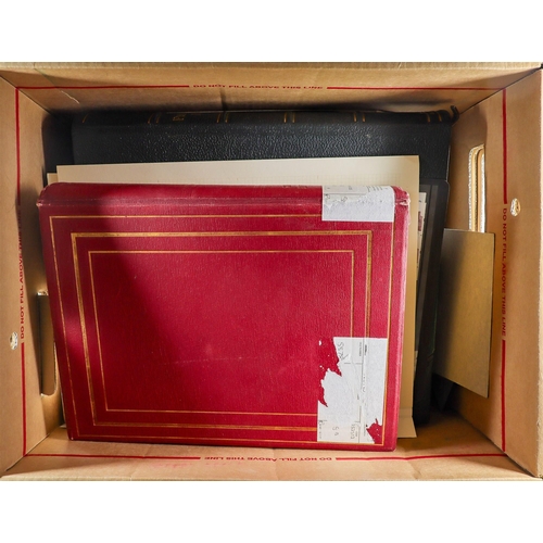 69 - SOMEWHAT SPECIALISED ESTATE TREASURE-TROVE IN 3 CARTONS. An intriguing assembly of stamps & other it... 