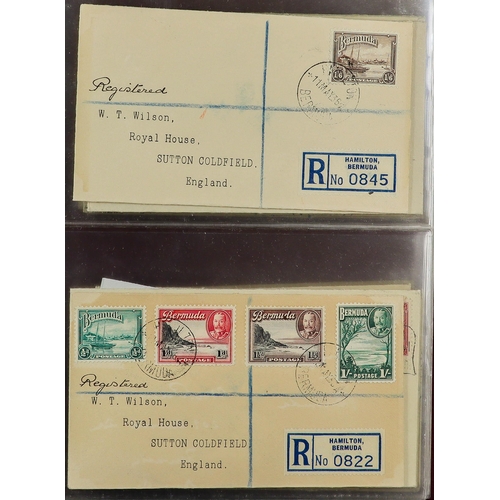 70 - BRITISH EMPIRE - BEAUTIFUL 'WILSON' COVERS. A collection of over 75 covers with printed & typed addr... 