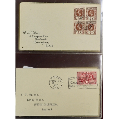 70 - BRITISH EMPIRE - BEAUTIFUL 'WILSON' COVERS. A collection of over 75 covers with printed & typed addr... 