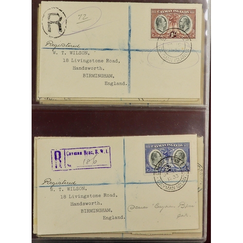 70 - BRITISH EMPIRE - BEAUTIFUL 'WILSON' COVERS. A collection of over 75 covers with printed & typed addr... 