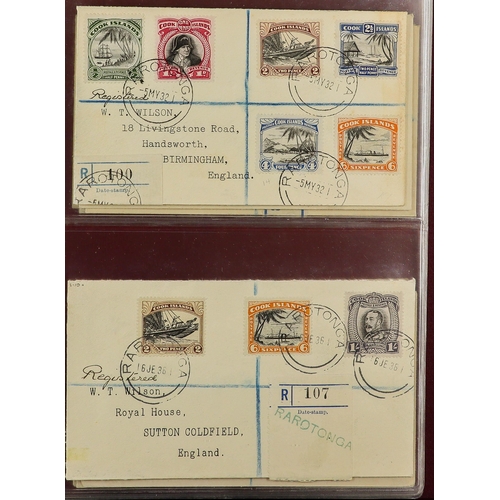 70 - BRITISH EMPIRE - BEAUTIFUL 'WILSON' COVERS. A collection of over 75 covers with printed & typed addr... 