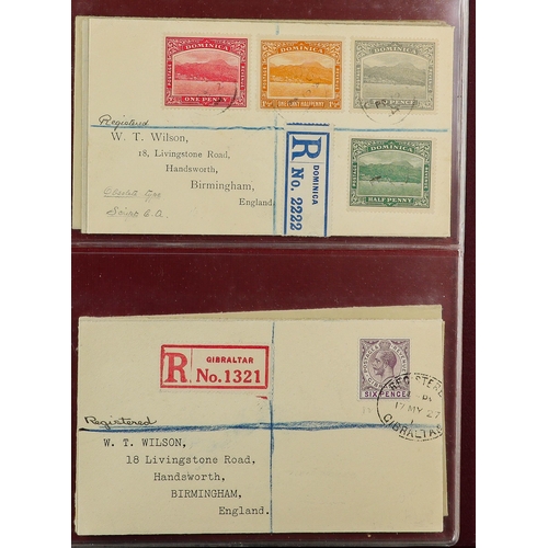 70 - BRITISH EMPIRE - BEAUTIFUL 'WILSON' COVERS. A collection of over 75 covers with printed & typed addr... 