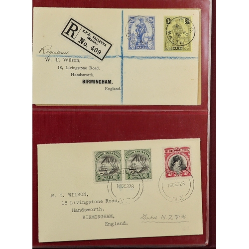 70 - BRITISH EMPIRE - BEAUTIFUL 'WILSON' COVERS. A collection of over 75 covers with printed & typed addr... 