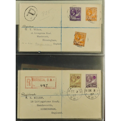 70 - BRITISH EMPIRE - BEAUTIFUL 'WILSON' COVERS. A collection of over 75 covers with printed & typed addr... 