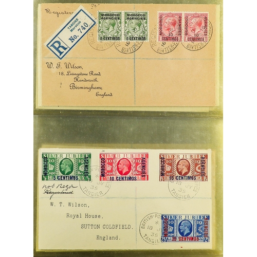 70 - BRITISH EMPIRE - BEAUTIFUL 'WILSON' COVERS. A collection of over 75 covers with printed & typed addr... 