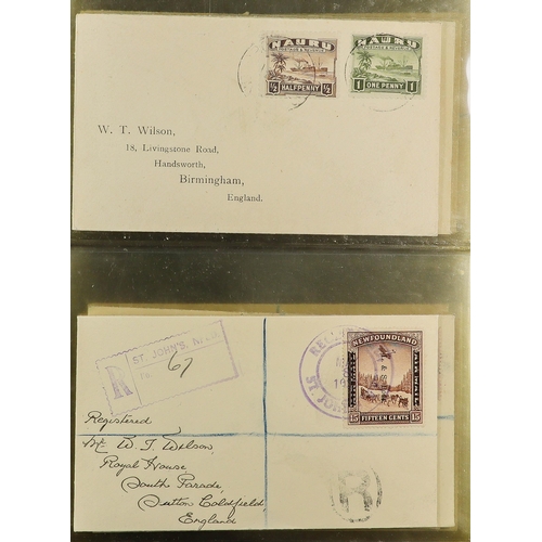 70 - BRITISH EMPIRE - BEAUTIFUL 'WILSON' COVERS. A collection of over 75 covers with printed & typed addr... 