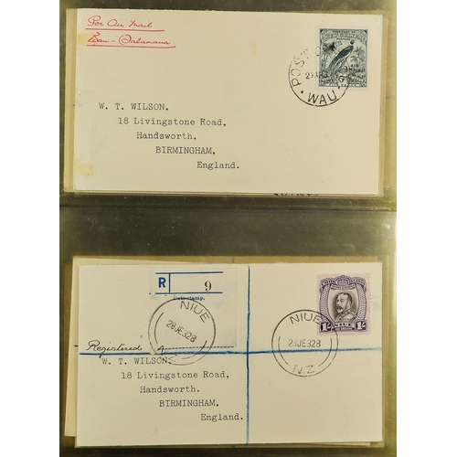 70 - BRITISH EMPIRE - BEAUTIFUL 'WILSON' COVERS. A collection of over 75 covers with printed & typed addr... 