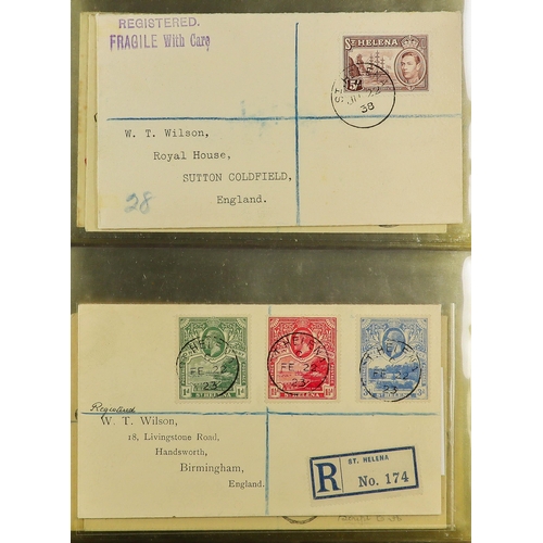 70 - BRITISH EMPIRE - BEAUTIFUL 'WILSON' COVERS. A collection of over 75 covers with printed & typed addr... 