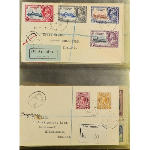 70 - BRITISH EMPIRE - BEAUTIFUL 'WILSON' COVERS. A collection of over 75 covers with printed & typed addr... 