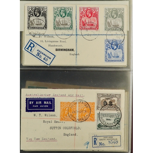 70 - BRITISH EMPIRE - BEAUTIFUL 'WILSON' COVERS. A collection of over 75 covers with printed & typed addr... 