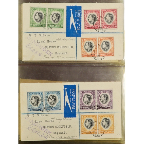 70 - BRITISH EMPIRE - BEAUTIFUL 'WILSON' COVERS. A collection of over 75 covers with printed & typed addr... 