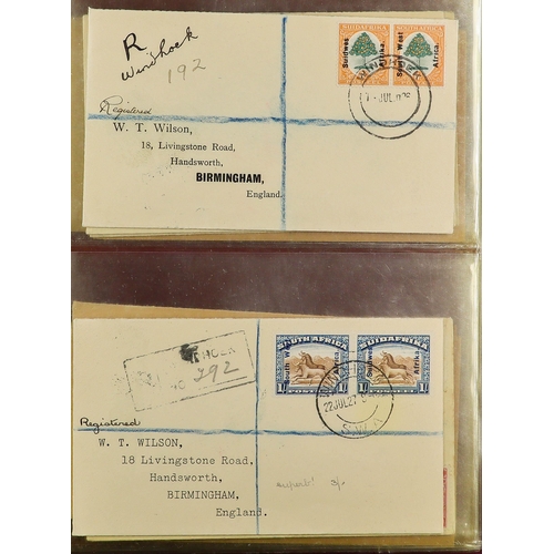 70 - BRITISH EMPIRE - BEAUTIFUL 'WILSON' COVERS. A collection of over 75 covers with printed & typed addr... 