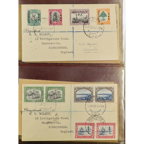 70 - BRITISH EMPIRE - BEAUTIFUL 'WILSON' COVERS. A collection of over 75 covers with printed & typed addr... 