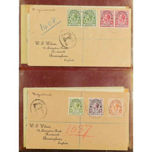 70 - BRITISH EMPIRE - BEAUTIFUL 'WILSON' COVERS. A collection of over 75 covers with printed & typed addr... 