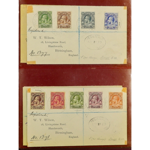 70 - BRITISH EMPIRE - BEAUTIFUL 'WILSON' COVERS. A collection of over 75 covers with printed & typed addr... 