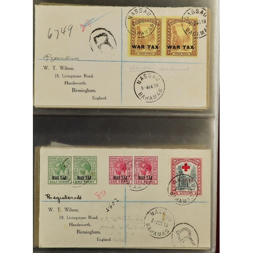 70 - BRITISH EMPIRE - BEAUTIFUL 'WILSON' COVERS. A collection of over 75 covers with printed & typed addr... 