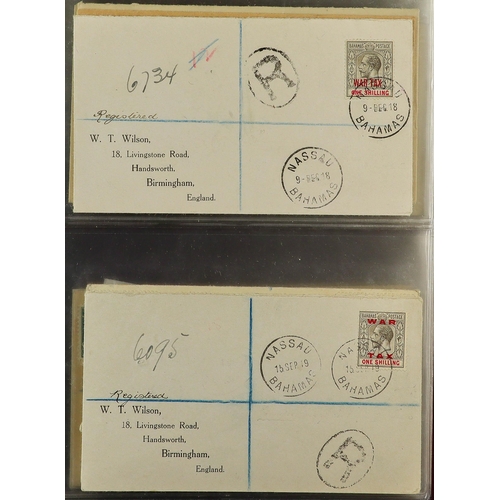 70 - BRITISH EMPIRE - BEAUTIFUL 'WILSON' COVERS. A collection of over 75 covers with printed & typed addr... 