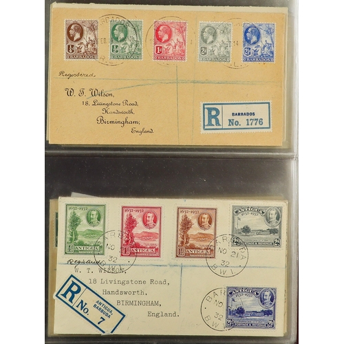 70 - BRITISH EMPIRE - BEAUTIFUL 'WILSON' COVERS. A collection of over 75 covers with printed & typed addr... 