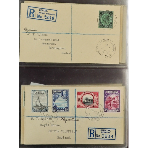 70 - BRITISH EMPIRE - BEAUTIFUL 'WILSON' COVERS. A collection of over 75 covers with printed & typed addr... 