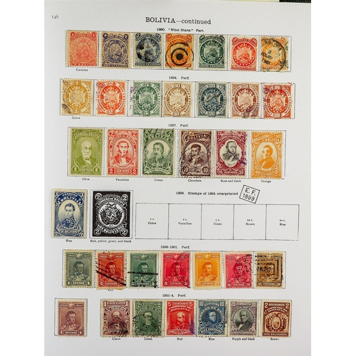 71 - WORLD COLLECTION IN THREE SG 'NEW IDEAL' (REPRINTED) ALBUMS FOR FOREIGN COUNTRIES 1844-1936 mint & u... 