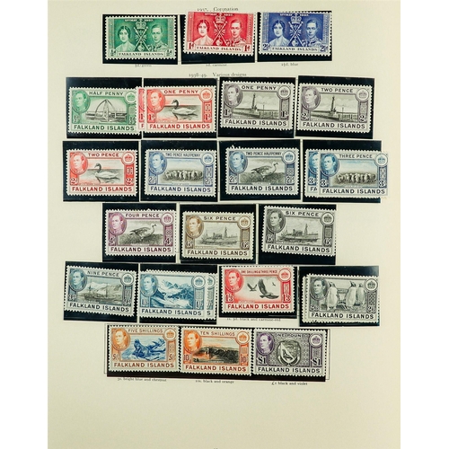 76 - COMMONWEALTH KGVI COLLECTION 1936-1952 mint & used stamps (often both examples) in well filled Stanl... 