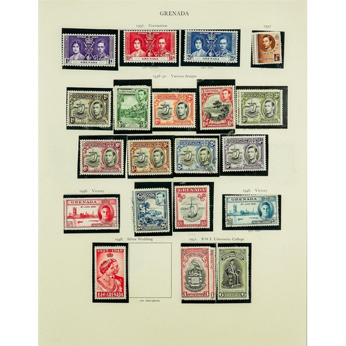 76 - COMMONWEALTH KGVI COLLECTION 1936-1952 mint & used stamps (often both examples) in well filled Stanl... 