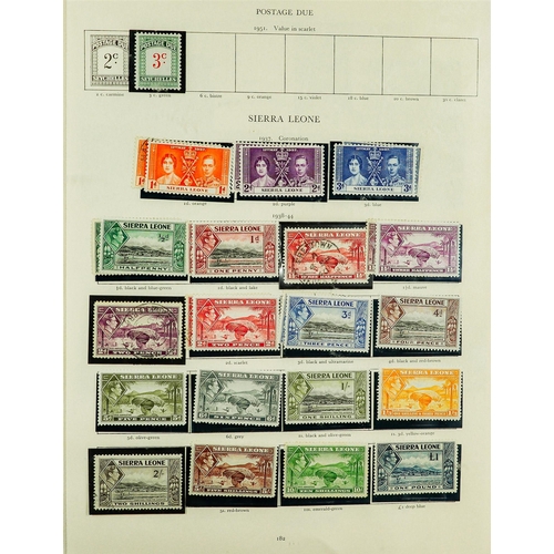 76 - COMMONWEALTH KGVI COLLECTION 1936-1952 mint & used stamps (often both examples) in well filled Stanl... 