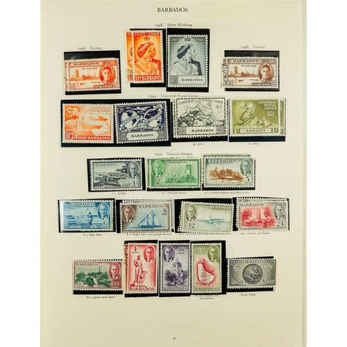 76 - COMMONWEALTH KGVI COLLECTION 1936-1952 mint & used stamps (often both examples) in well filled Stanl... 