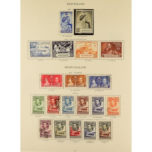 78 - KING GEORGE VI COLLECTION of mint & used stamps in almost completely- filled SG 'King George VI (Cro... 