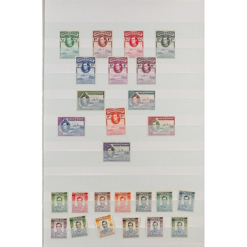 79 - COMMONWEALTH QV TO KGVI MINT COLLECTION in stockbook, mostly various definitive sets, all different,... 