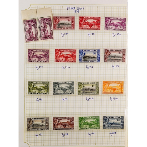 83 - COMMONWEALTH Mint collection in two albums, the strength is in various 1930's - 1950's long definiti... 