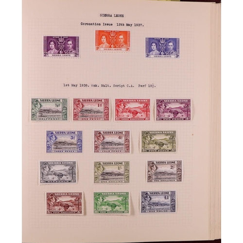 85 - GREAT BRITAIN & BRITISH EMPIRE 1937-1952 KGVI MINT COLLECTION in four albums, all different, include... 