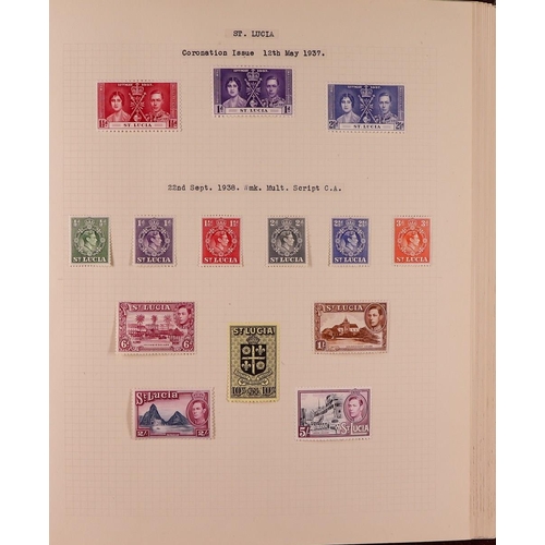 85 - GREAT BRITAIN & BRITISH EMPIRE 1937-1952 KGVI MINT COLLECTION in four albums, all different, include... 